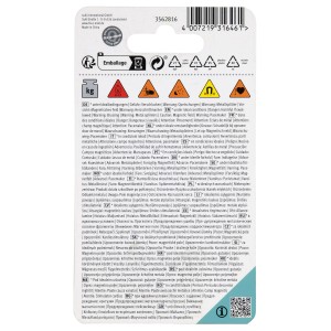 Verpackung der Fix-o-moll Magnetscheibe Neodym, selbstklebend, Ø 12mm, silber.