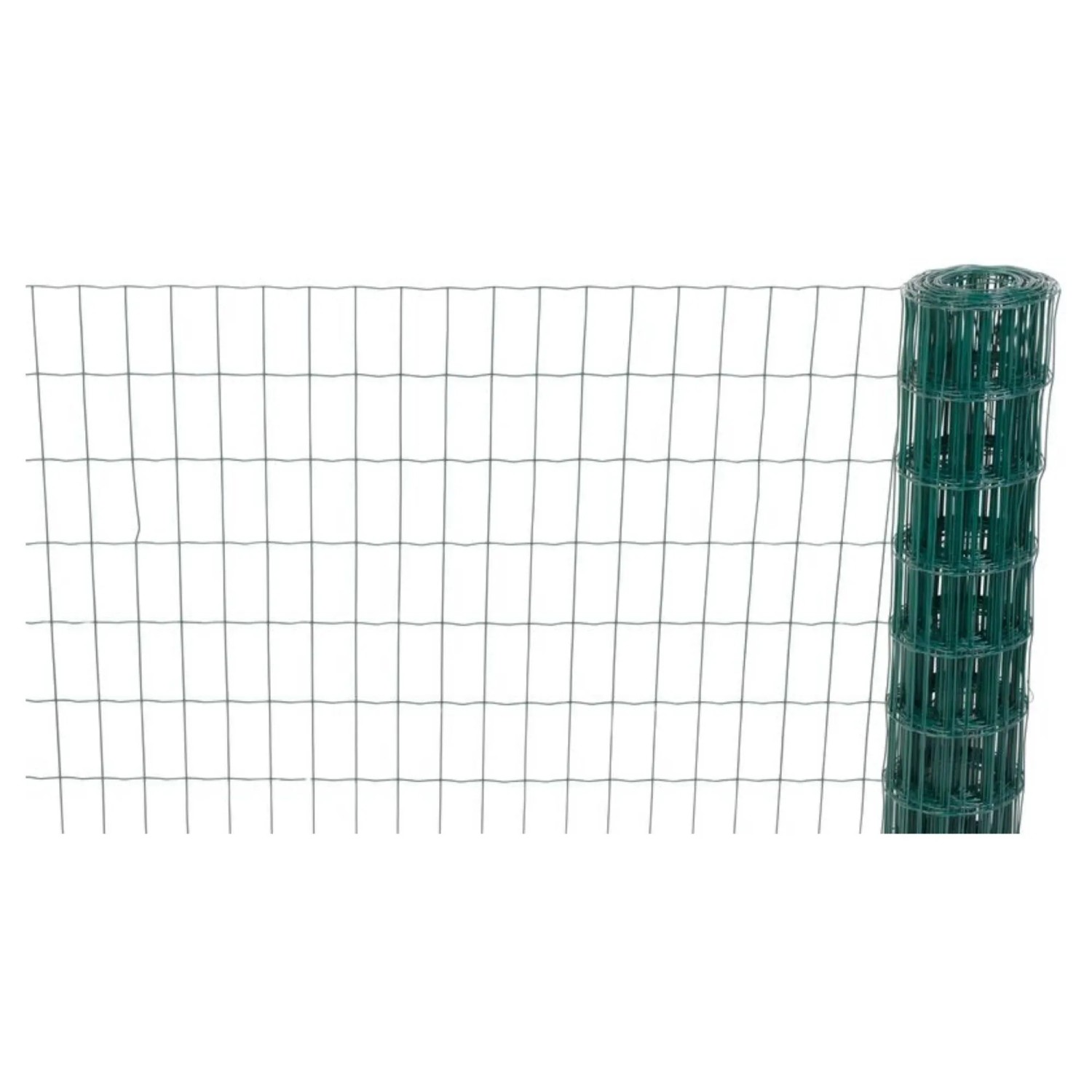 PROREGAL Maschendrahtzaun Vierkantgeflecht FENCY HxL 1,5x10m Maschenweite 100x50mm Drahtstärke 2.20mm PVC-Beschichtet Grün Pflanzenschutz Drahtnetz