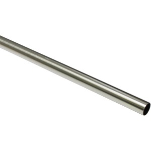 Gardinia Gardinenstange Chicago, 20 mm, Edelstahloptik, 120 cm.