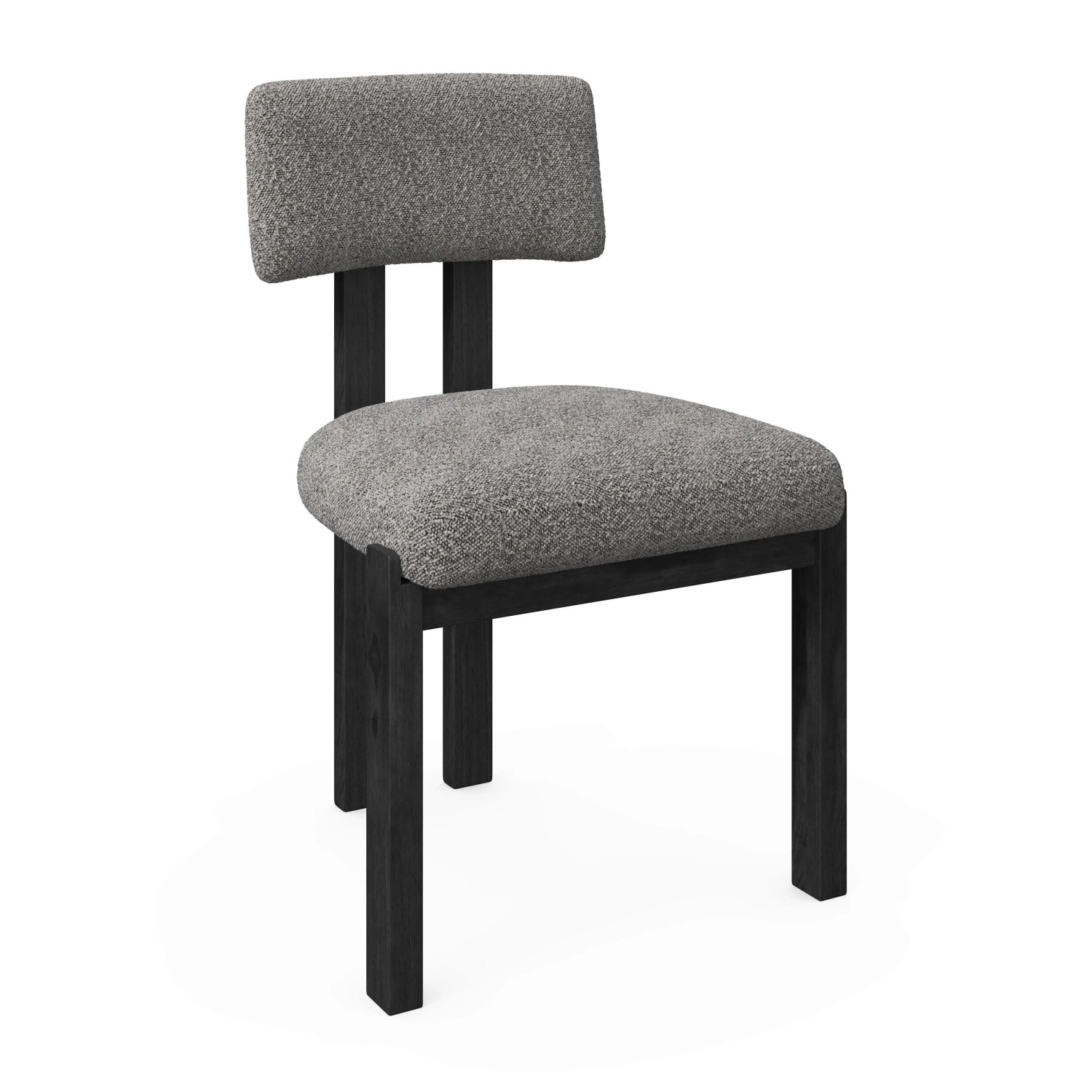 Bessagi Home Stuhl Jonna Hellgrau Bouclé Gepolstert