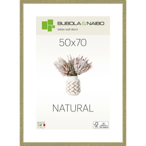 Grüner Holzrahmen Tosca 50x70 cm, FSC-zertifiziert für Bilder und Fotos.