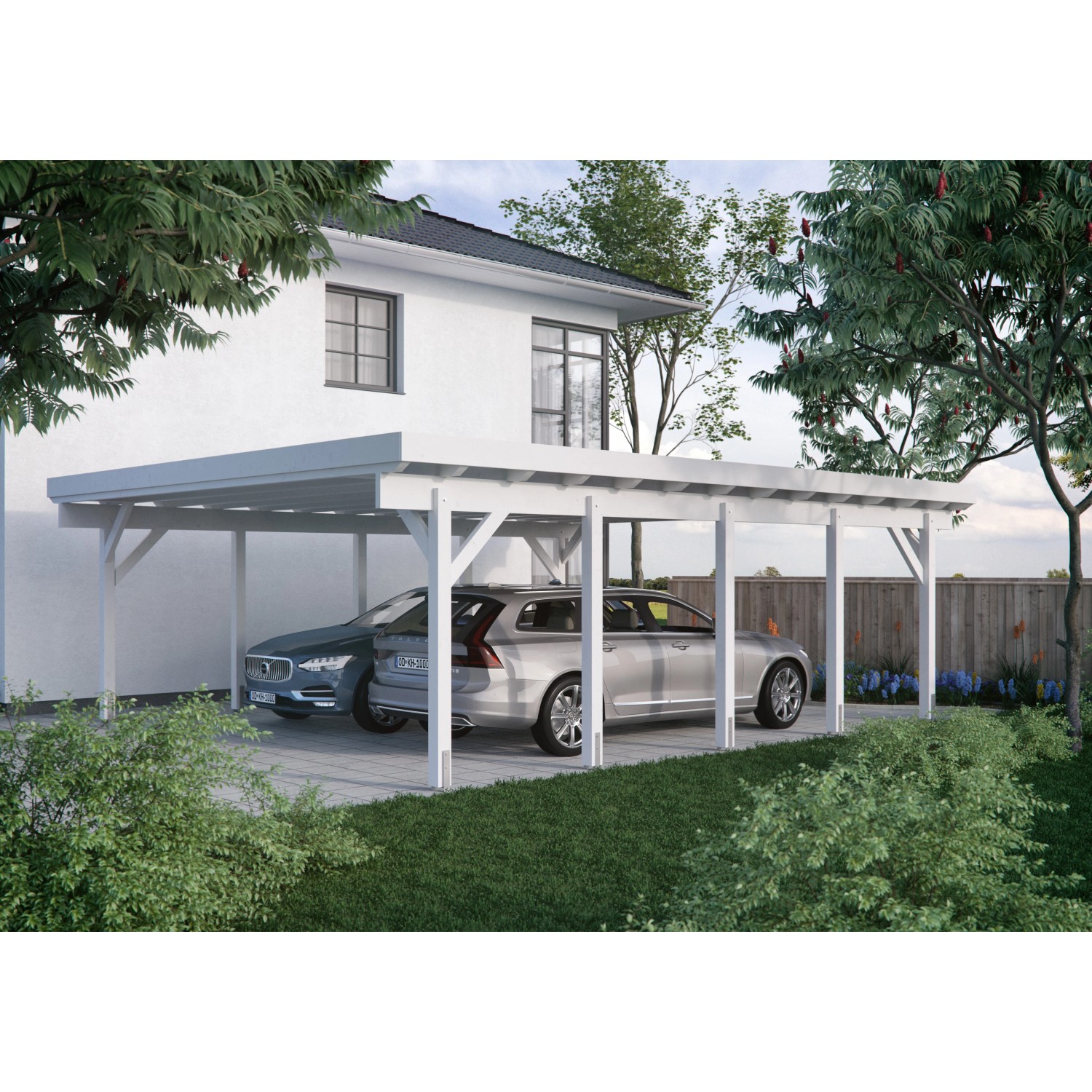 Kiehn-Holz Doppelcarport KH 330 BxT: 634 cm x 754 cm günstig online kaufen
