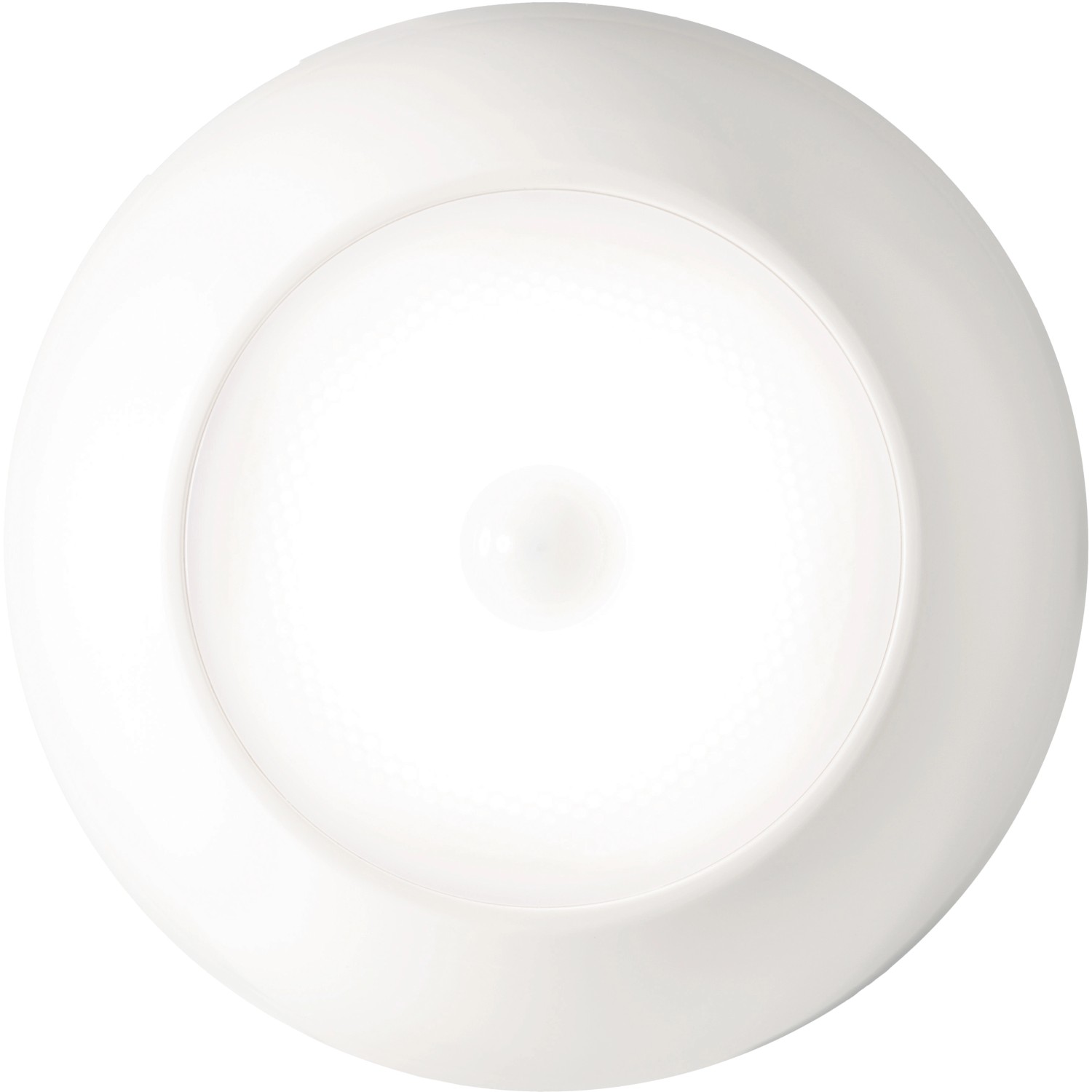 Weiße Mr. Beams LED Deckenleuchte MB990 mit Bewegungsmelder, batteriebetrieben.