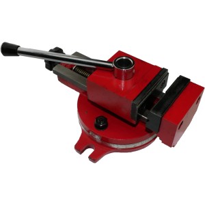 Rotwerk Maschinenschraubstock MSS80SD, 8 cm, drehbar, mit Schnellspannung für Fräsmaschinen.