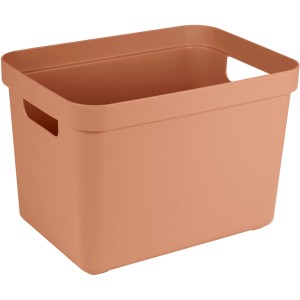 Sunware Aufbewahrungsbox Sigma Home 18 l Terra, Kunststoffbox mit Griffen