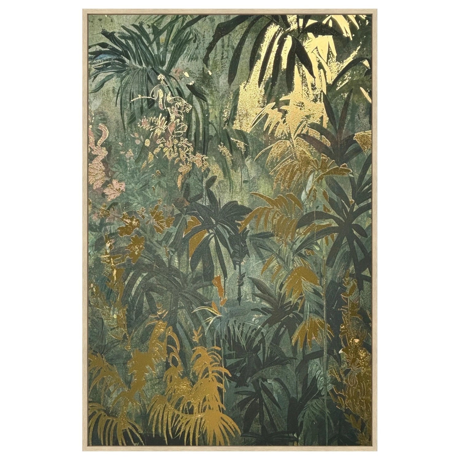 Mömax Keilrahmenbild Lotta Grün/Gold/Natur ca. 60x90cm