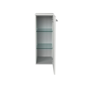 Fackelmann Midischrank B.Round Rechts Weiß 30,2 cm