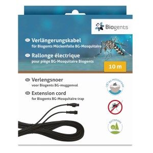 Biogents Verlängerungskabel, 10 m, für BG-Mosquitaire Mückenfalle. Zubehör für flexible Platzierung im Garten.