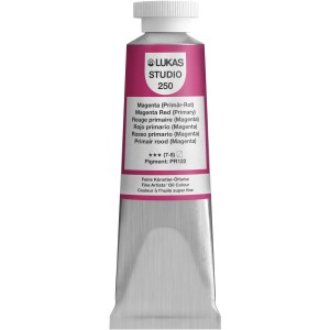 Lukas Studio Ölfarbe, 37ml, Premium-Qualität, Farbton Magenta (Primär-Rot).