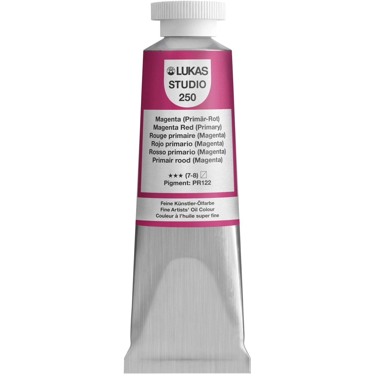 Lukas Studio Ölfarbe 37 ml Premium-Qualität Magenta (Primär-Rot)