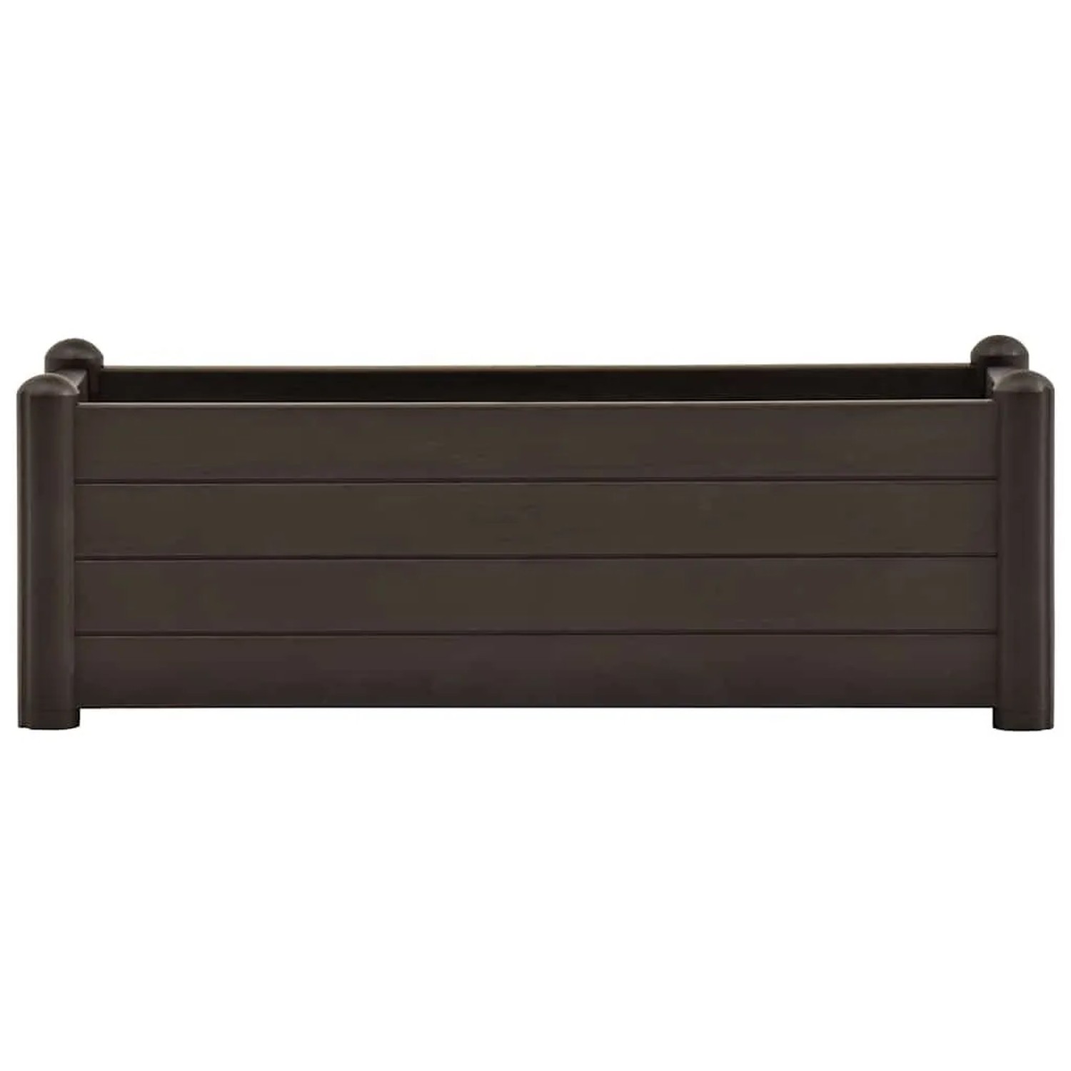 Furnicato Garten-Hochbeet aus PP in Mokka, 100x43x35 cm.