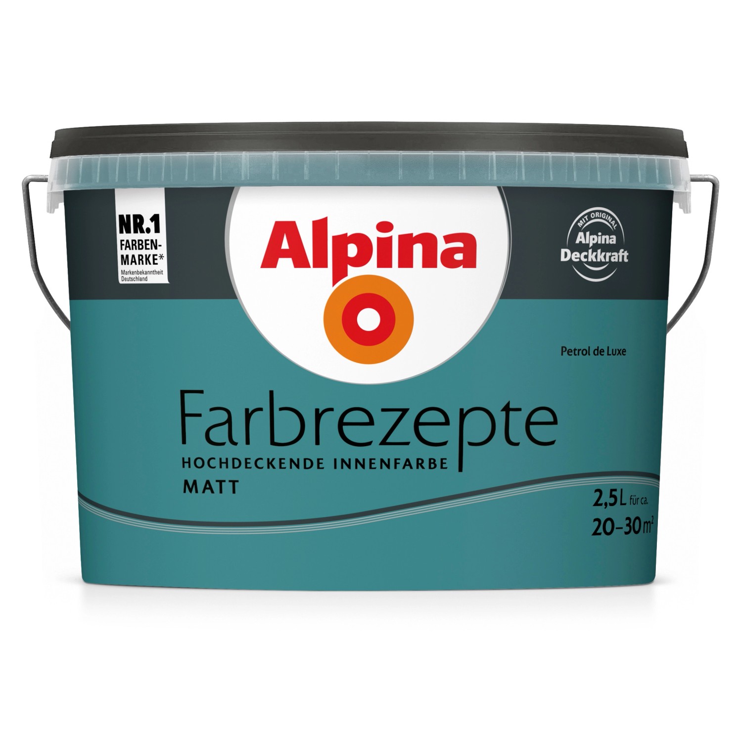 Alpina Farbrezepte Petrol de Luxe matt 2,5 Liter