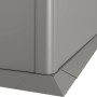 Biohort Mähkante in Quarzgrau-Metallic für Hochbeete, Detailansicht.