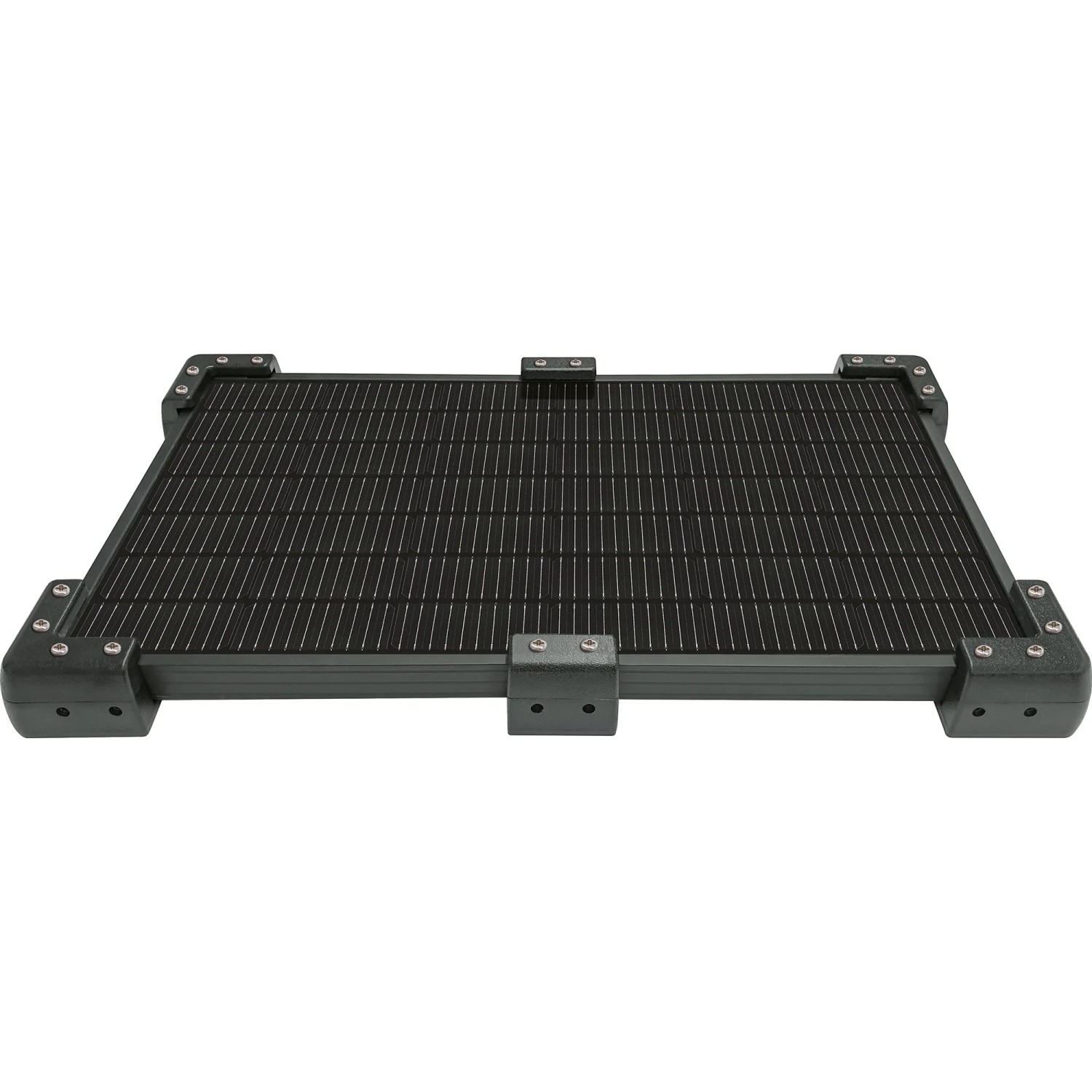 Schwaiger Wandmontage-Set, 6-teilig für Solaranlagen-Panele, mit Eck- und Seitenhalterungen.