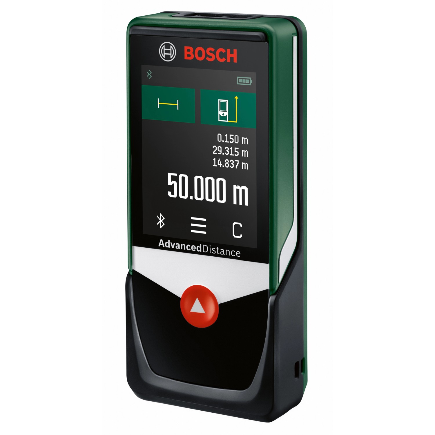 Bosch AdvancedDistance 50 C Laser-Entfernungsmesser mit Touchscreen, Messbereich bis 50 m.