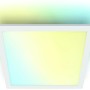 Quadratisches, weißes WiZ LED-Panel mit tunable white Funktion, 30x30cm. Smarte Deckenleuchte.