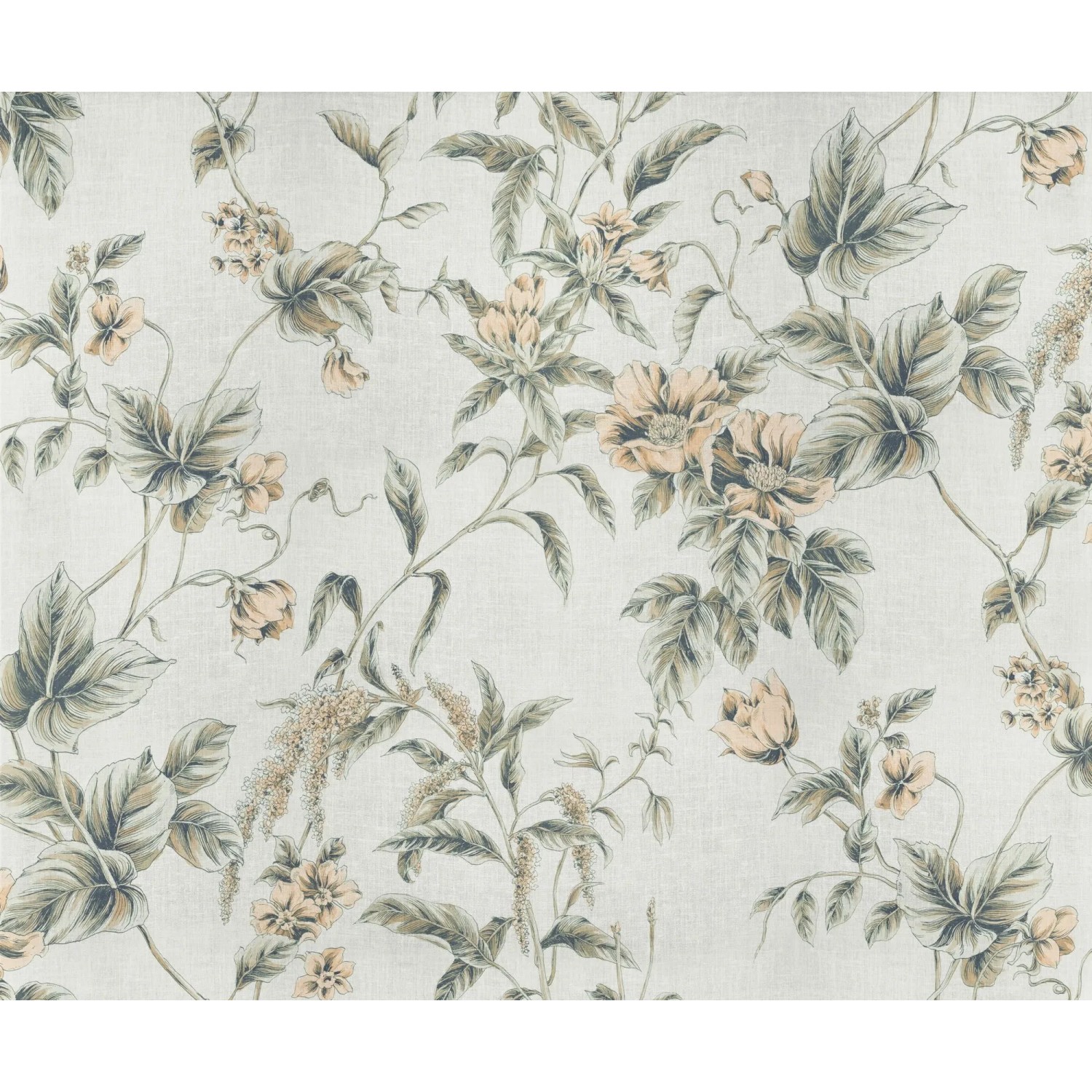 Komar Vliestapete Peachy Flora 300 cm x 250 cm günstig online kaufen