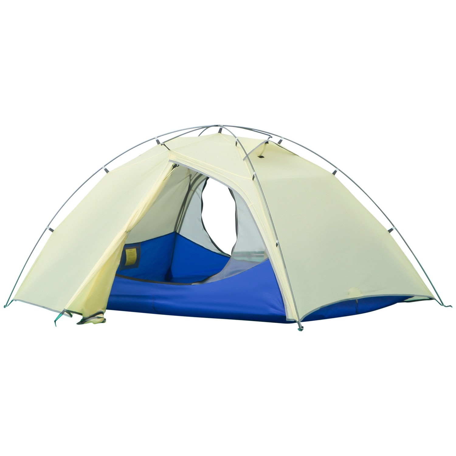 Outsunny Campingzelt Nylon Aluminium Cremeweiß 230L x 140B x 110H cm günstig online kaufen