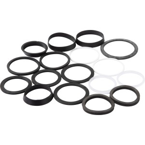 KÖRO Dichtungsset, 17-teilig, für Geruchsverschlüsse 1 1/4 und 1 1/2 Zoll Siphons.