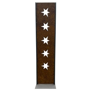 ZGM Rost Deko Sternen-Stele