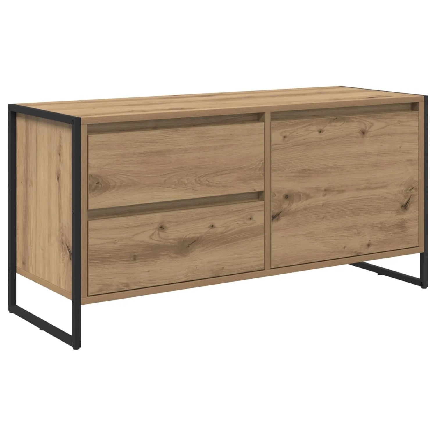vidaXL TV-Schränk Kunsthandwerk Eiche 100 x 36 x 49,5 cm Holzwerkstoff 8866 günstig online kaufen
