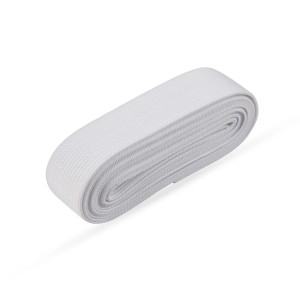 Weißes ProHome Gummiband, 2,5 m x 2,5 cm, für Näh- und Bastelarbeiten.