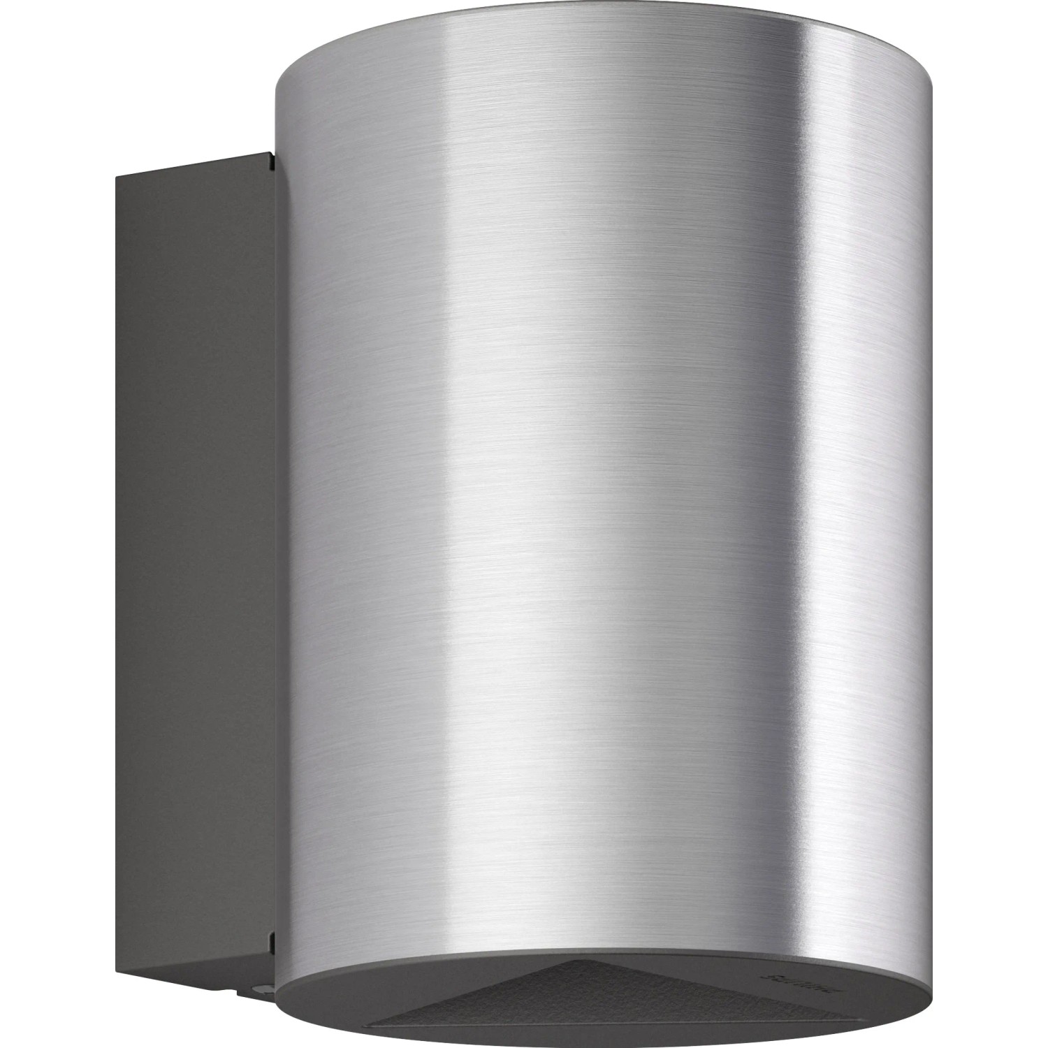 Moderne Philips LED-Außenwandleuchte Buxus aus Edelstahl, zylindrische Form.