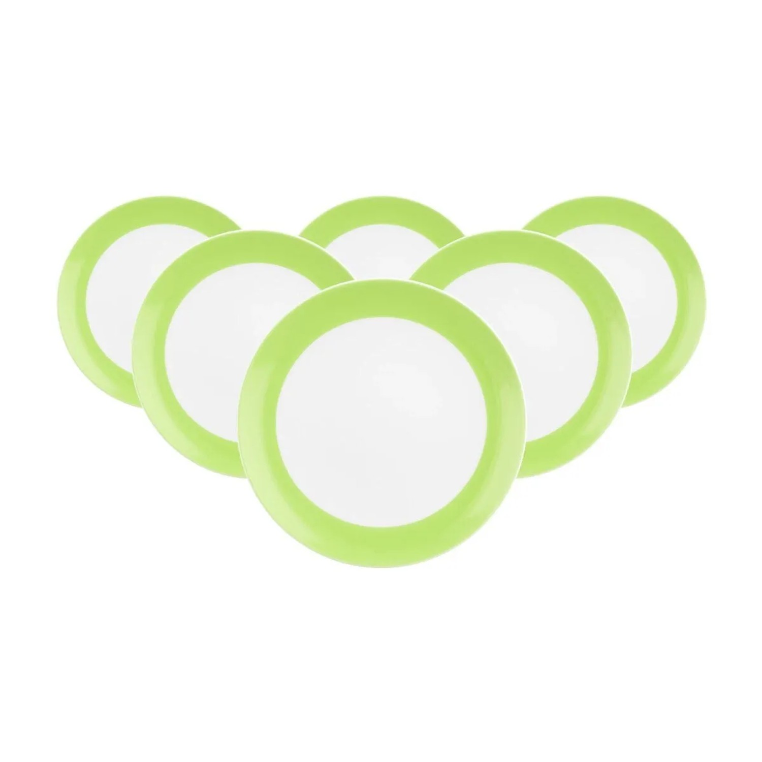 Seltmann Weiden Liberty Pure Colors Brotteller 17,5 cm 6er Set Lime Green