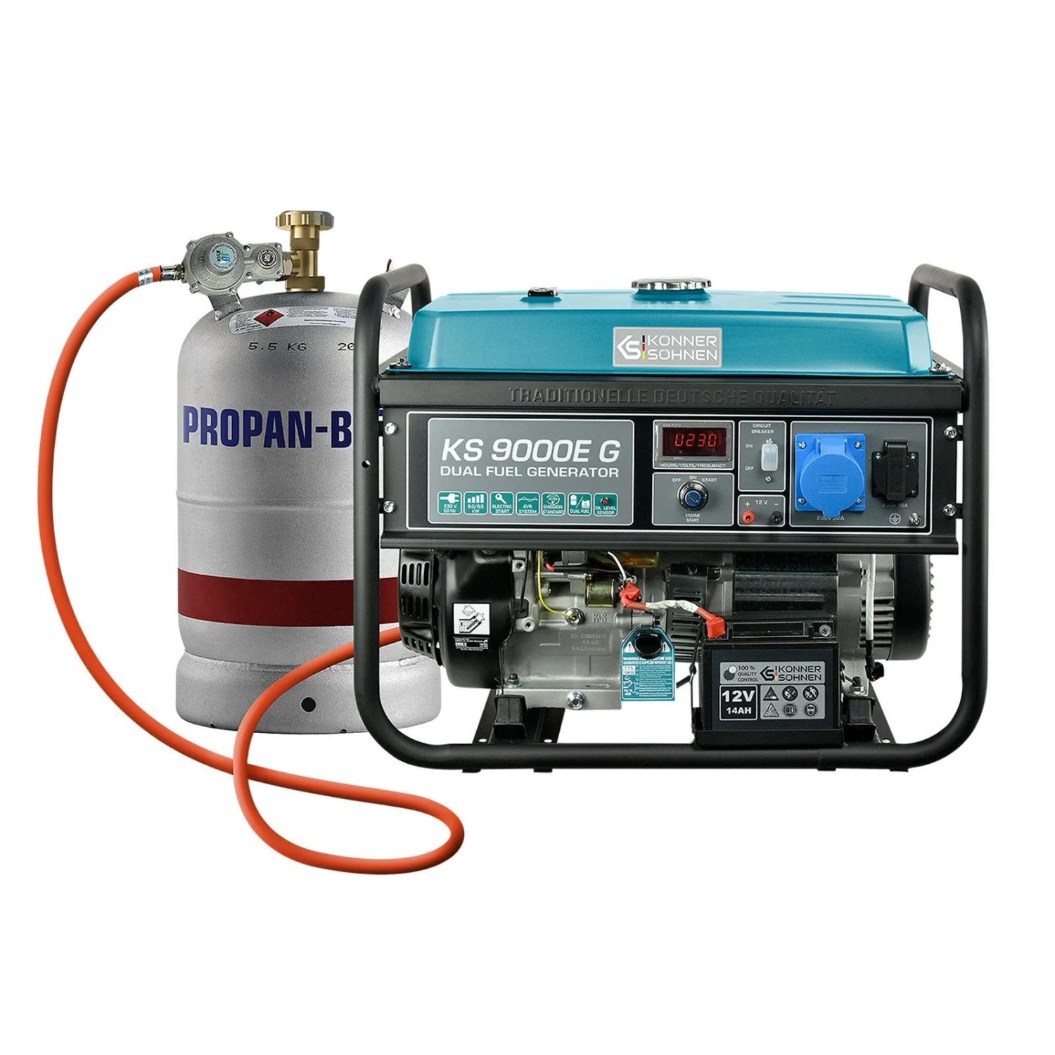 Könner & Söhnen LPG/Benzin-Generator KS 9000E G
