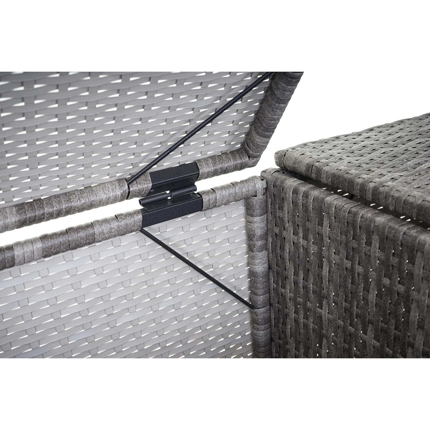 MCW 3er-Mülltonnenverkleidung E25 3x120l Grau 110x195x66cm_9