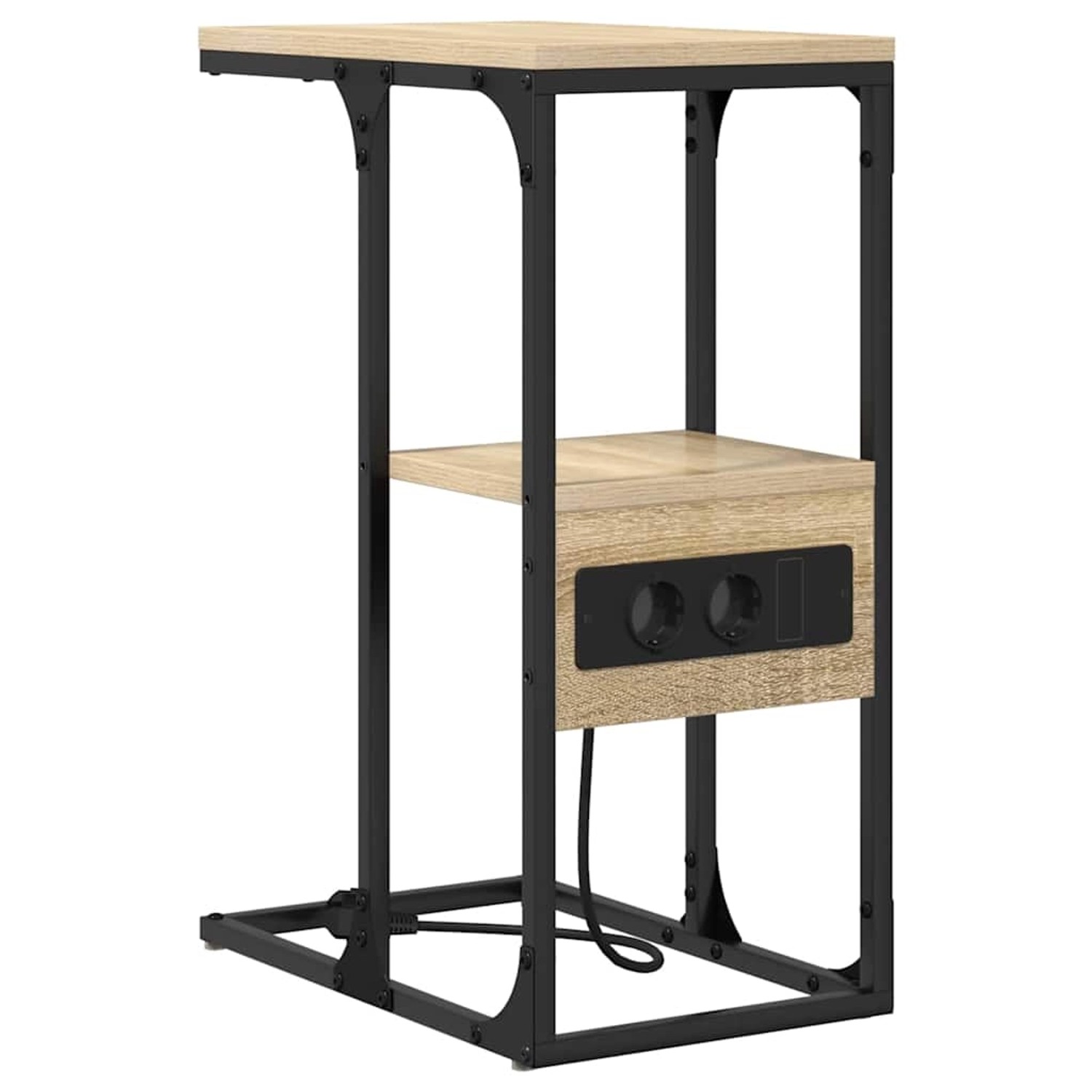 vidaXL Nachttisch Sonoma Eiche 41,5 x 26 x 60,5 cm Holzwerkstoff 859606 günstig online kaufen