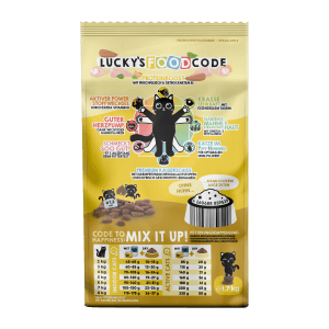 Lucky Lou Katzen-Trockenfutter Geflügel & Huhn, 1,7kg Packung. Alleinfutter für Katzen.