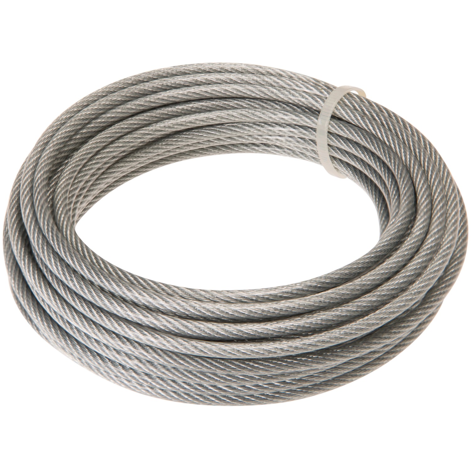 Conacord Stahldrahtseil Verzinkt PVC-Ummantelt Ø 3/4 mm x 10 m