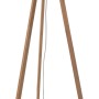 Näve Stehleuchte Finja: Design-Lampe mit Bambus-Schirm und Dreibein-Gestell, 148 cm hoch.