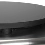 Detailaufnahme: Elektrischer Crepe Maker vidaXL mit Gusseisenplatte und Edelstahlgehäuse.