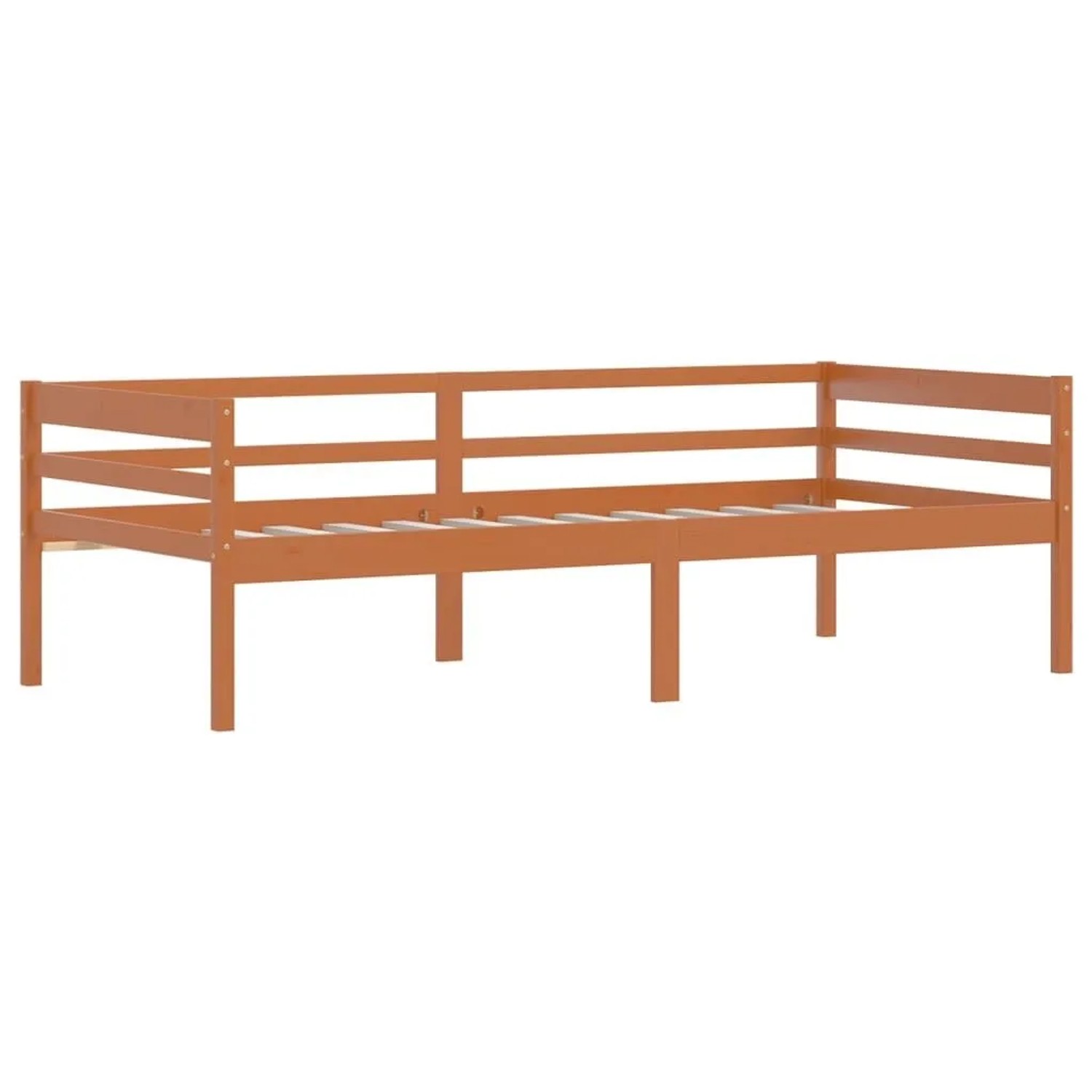 vidaXL Massivholzbett Honigbraun Kiefer 90x200 cm 322053
