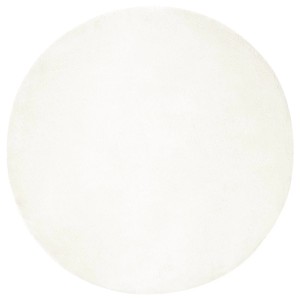 Runder vidaXL Olite Kunstfell Hasen Teppich in Creme, Ø 200 cm, aus weichem Polyester.