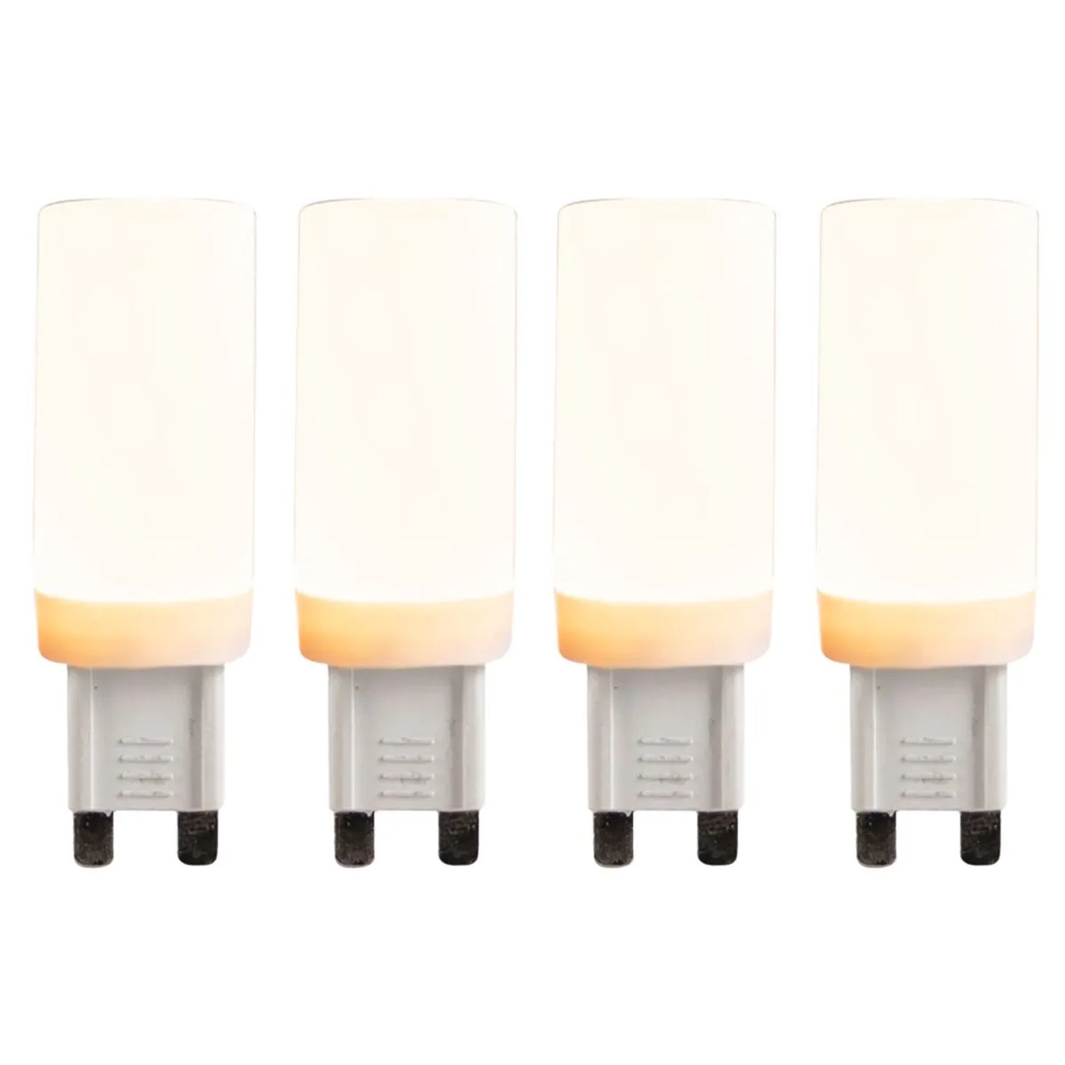 LUEDD 4er Set G9 3 Stufen Dimmbare LED Leuchtmittel 4,5W 500,m 2700K