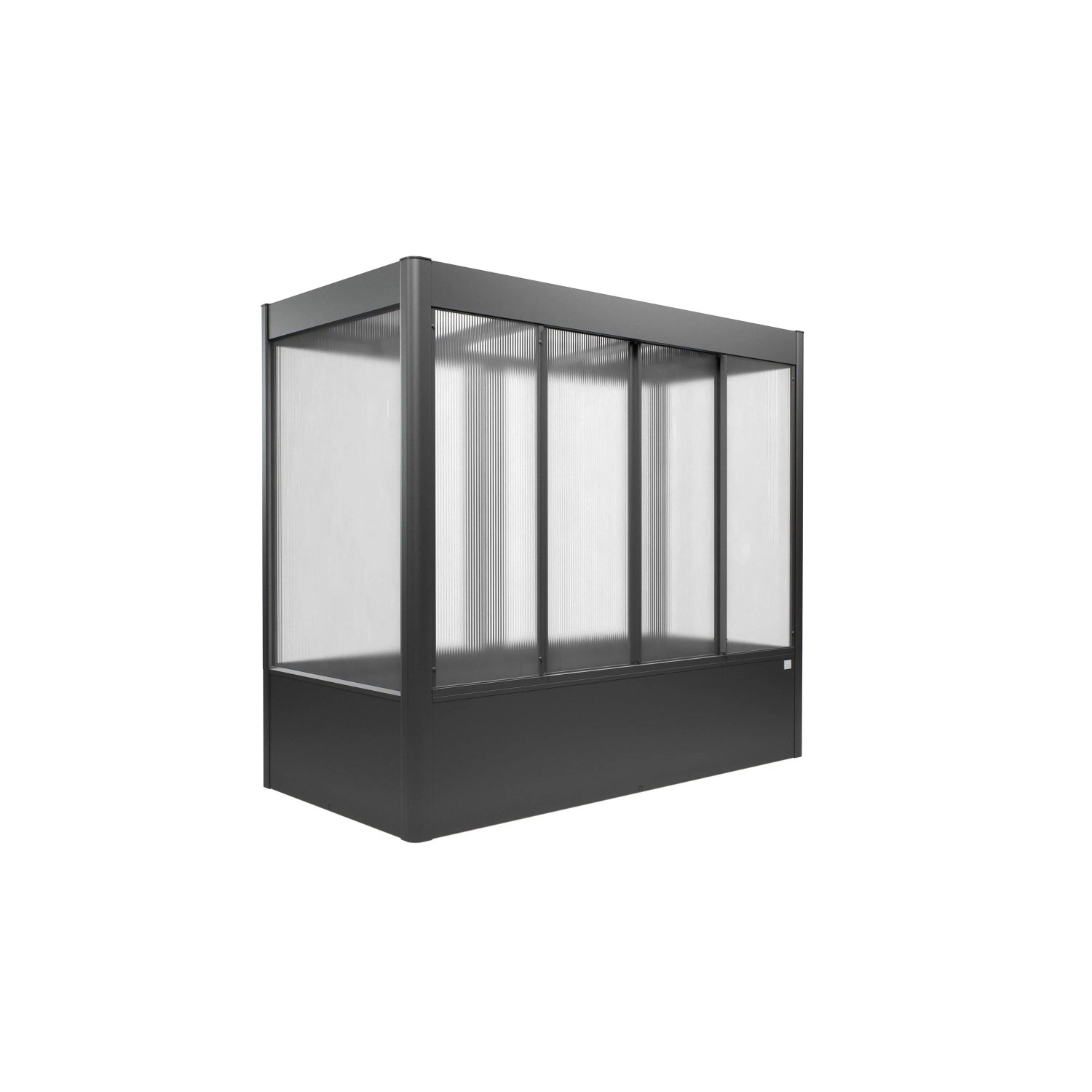 Biohort Gewächshaus Florentina Dunkelgrau-Metallic 2 m²