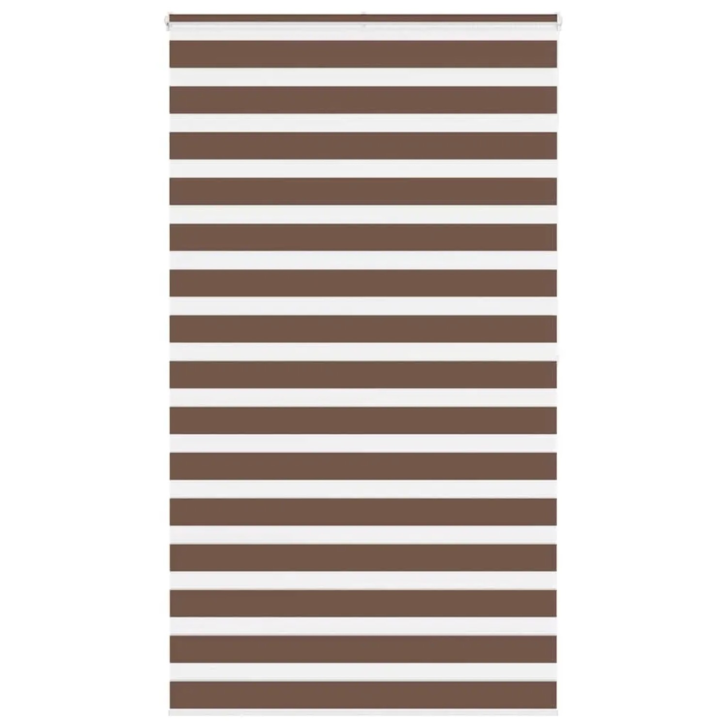 vidaXL Doppelrollo Braun 135x200 cm Stoffbreite 130,9 cm Polyester 4014372