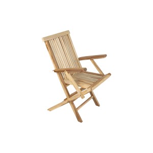 SAM Teak Gartenstuhl MALLORCA, Klappstuhl mit Armlehnen für Balkon & Garten.