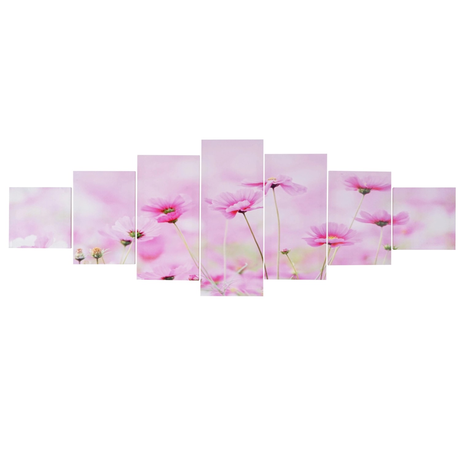 MCW Leinwandbild H375 XL Blumen 7-tlg.