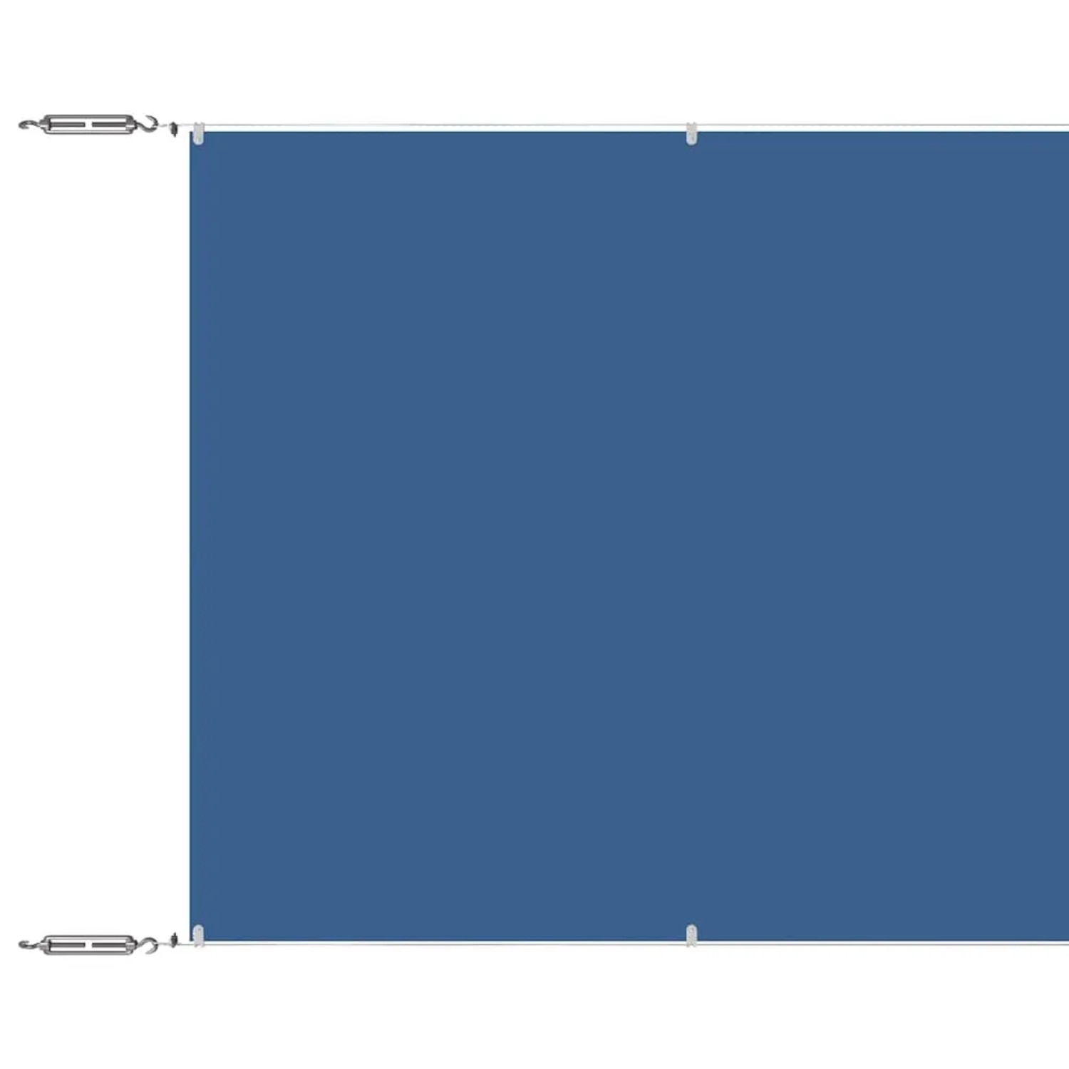 vidaXL Senkrechtmarkise Blau 180x1200 cm Oxford-Gewebe 148471