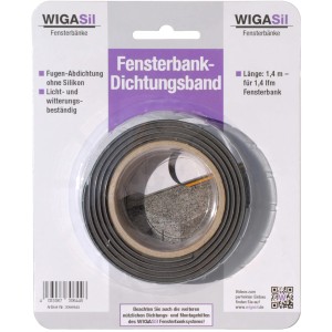Wigasil Fensterbank-Dichtungsband, 1,4 m Rolle, zur Abdichtung von Fensterbänken.