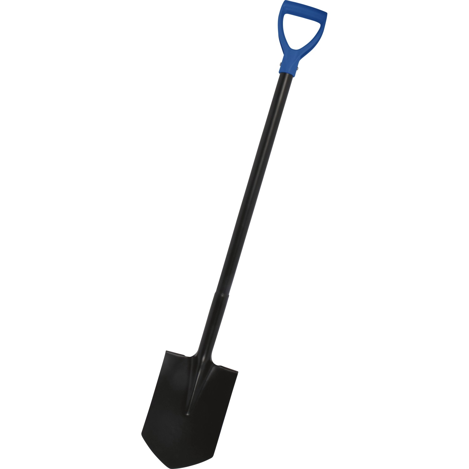 Spaten Stahl Schwarz-Blau