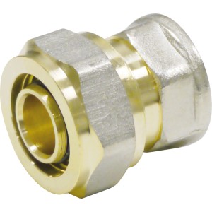 PIPETEC Schraubfitting-Übergang Messing 20 mm x Rp 1/2