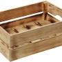 Geflammte Kesper Holzkiste aus Kiefernholz, 18 Liter, mit seitlichen Tragegriffen. Ideal zur Aufbewahrung.