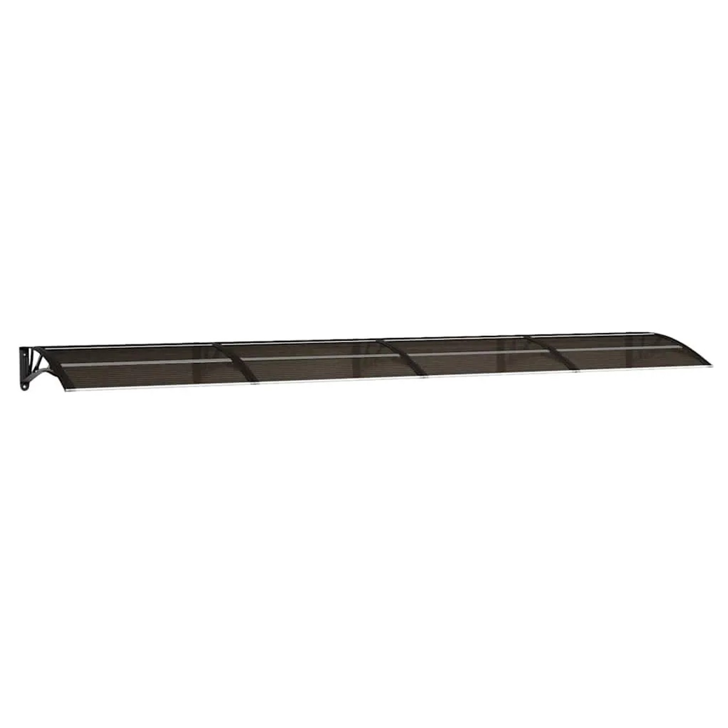 vidaXL Türvordach Schwarz 400x75 cm Polycarbonat 153599