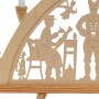 Dekohelden24 XXL Leuchterbogen Schwippbogen Lichterbogen Fensterbogen Schwibbogen Motiv Bergleute mit Spitzkerzen Wechselbar L/B/H 71 x 4 x 40 cm_2