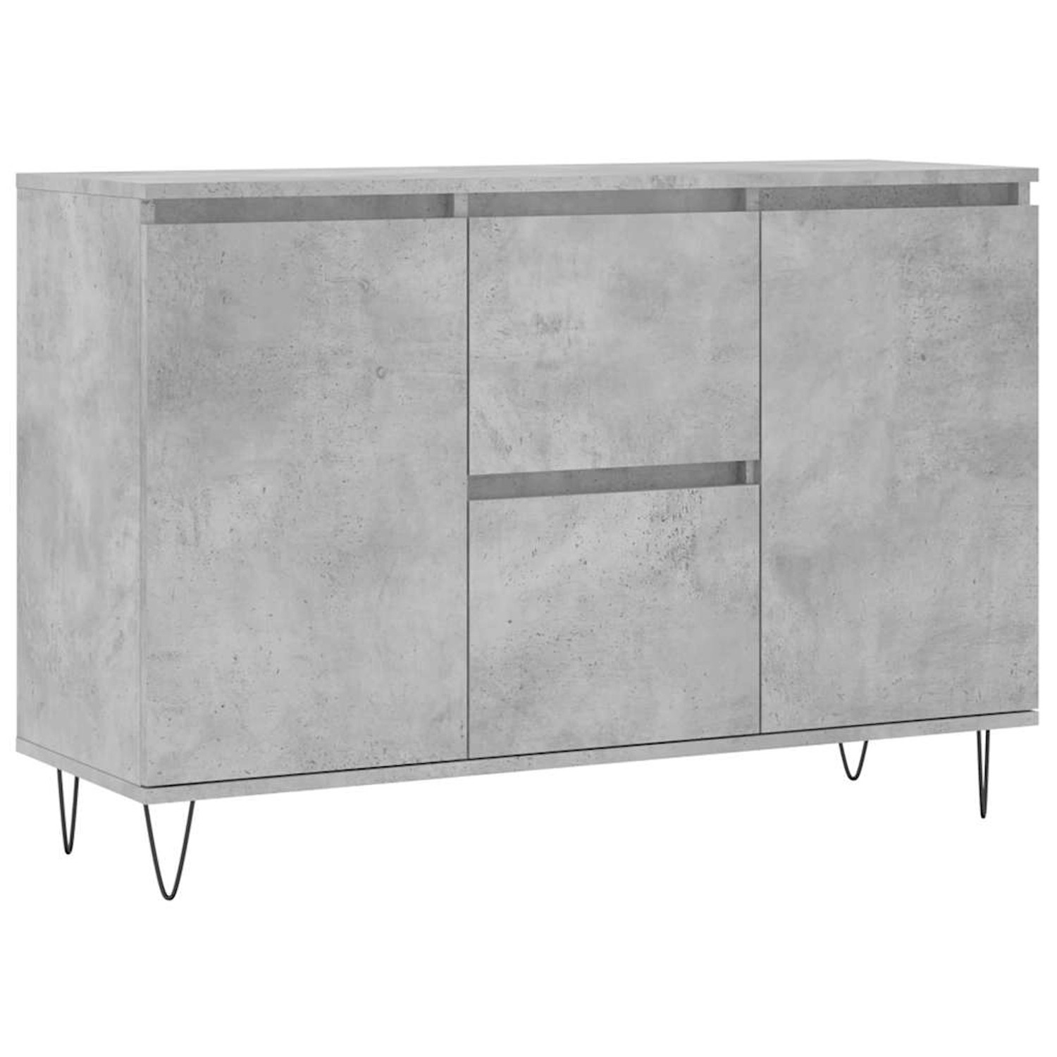 vidaXL Sideboard Betongrau 101,5x35x70 cm Holzwerkstoff 827208 günstig online kaufen
